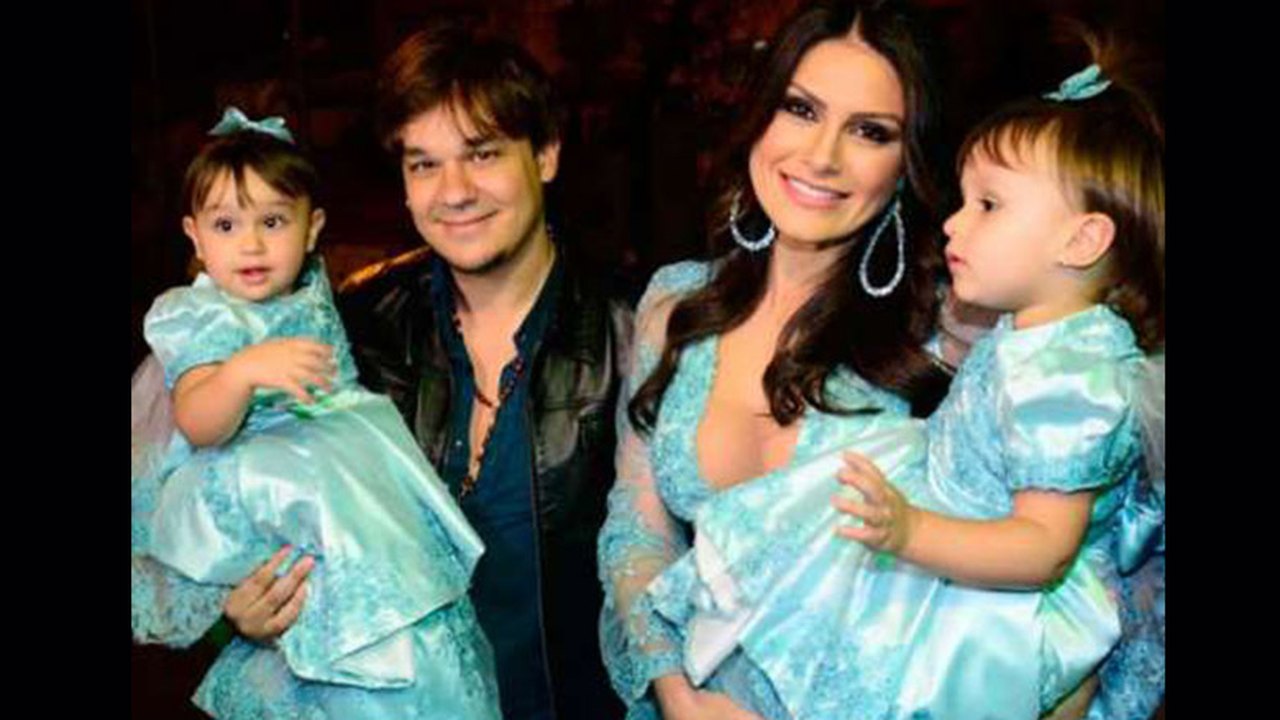Gêmeas de Leandro, do KLB, e Miss celebram 2 anos