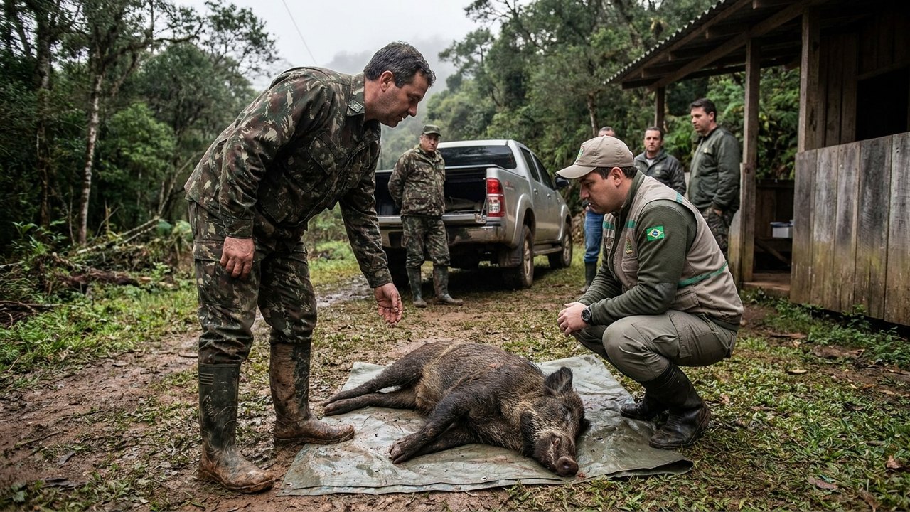 Lei aprovada em Santa Catarina autoriza pagamento de R$ 100 por javali abatido a caçadores