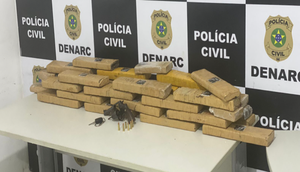 Cerca de 40 quilos de maconha são apreendidos pela Polícia Civil em Nossa Senhora do Socorro / Foto: Foto: Polícia Civil/SE