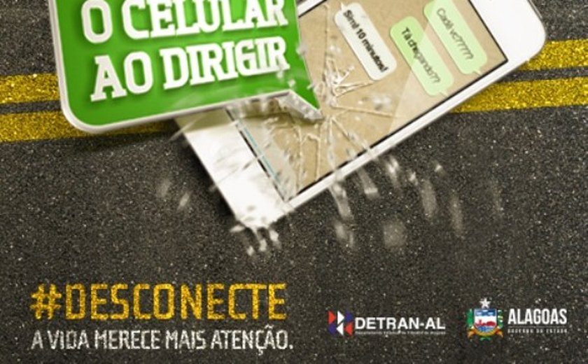 Detran lança campanha de conscientização sobre uso do celular