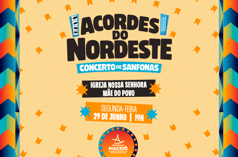 Concerto de sanfonas celebra tradição nordestina, nesta segunda (29)