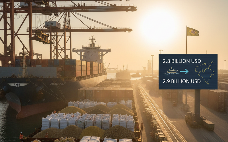 Brasil registra superávit de US$ 2,8 bilhões com Irã, alvo de novas tarifas dos EUA