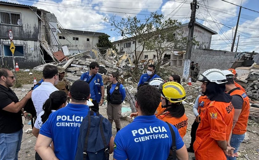 Perícia aponta indícios de epicentro da explosão em conjunto residencial em Maceió