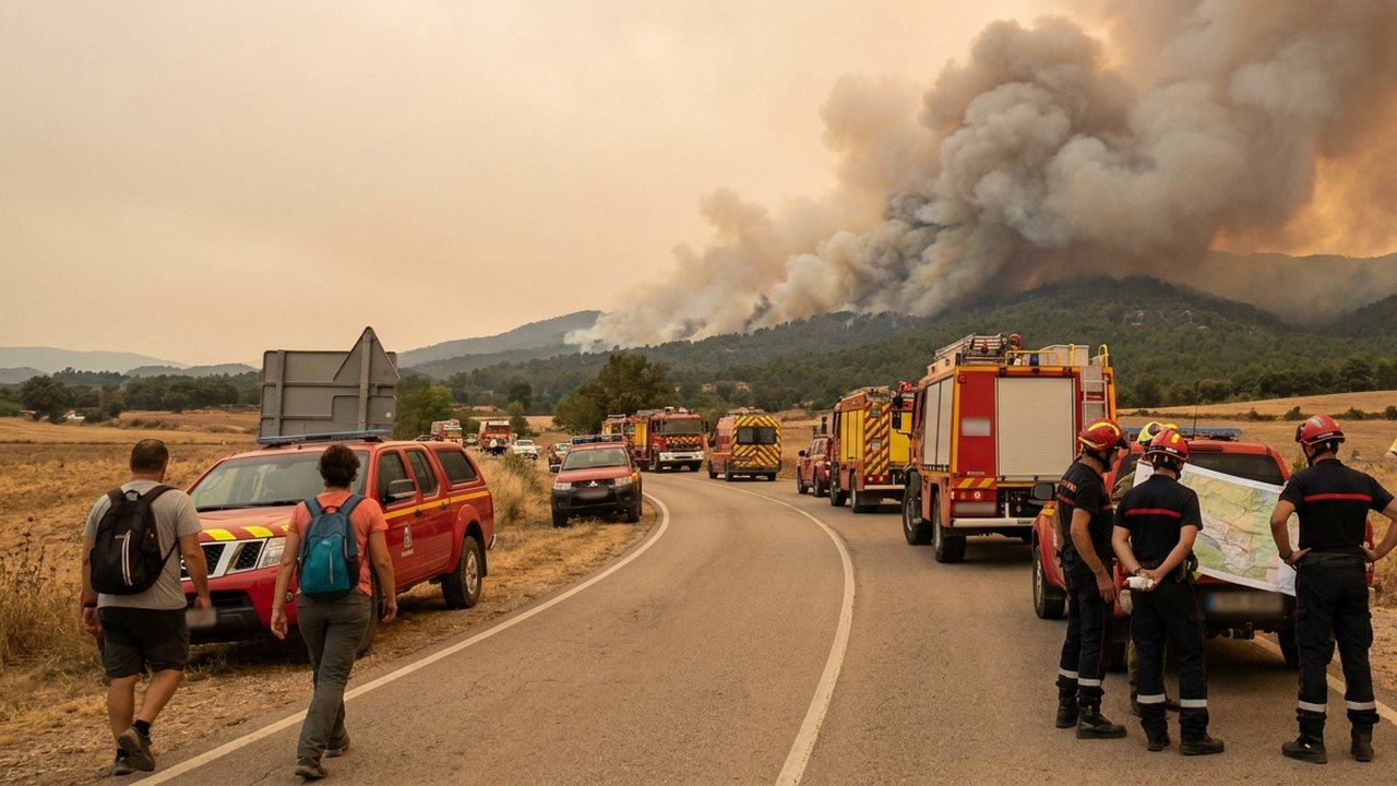 Mais de 200 mil são evacuados por incêndios florestais na França e na Espanha