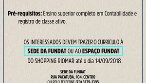 Fundat vaga de emprego PCD / Foto: Fundat