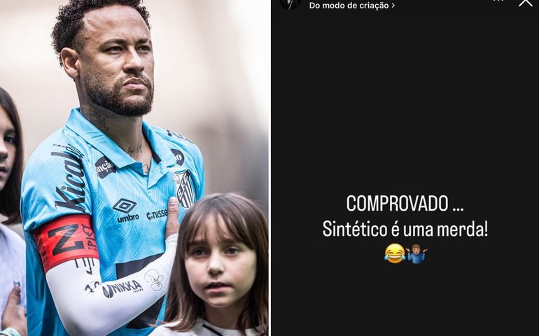 Neymar detona gramado sintético após jogo contra o Atlético-MG: 'Comprovado, é uma m****'