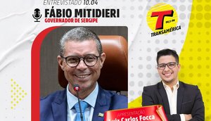 Governador de Sergipe será entrevistado na estreia do Transamérica Notícias