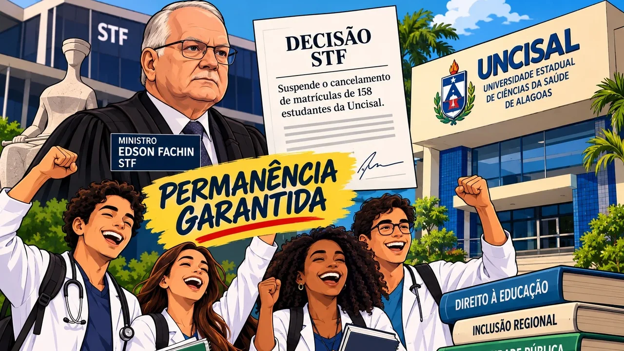 STF garante permanência de 158 estudantes da Uncisal após impasse sobre bônus regional