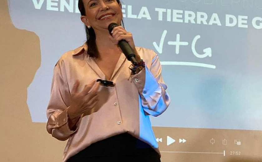 María Corina Machado é favorita em primárias da oposição na Venezuela após acordo