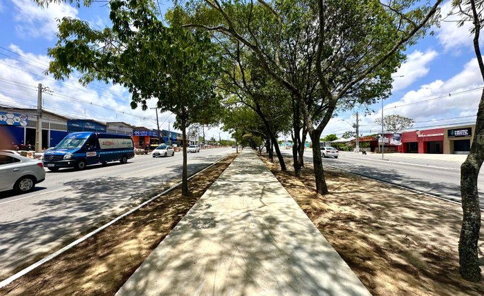 Ciclovia já está com 84% da concretagem finalizada