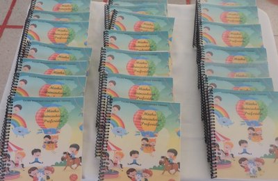 Estudantes e professores de escola municipal lançam livro didático de atividades