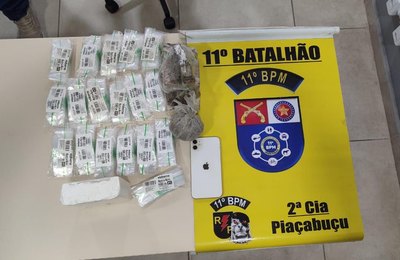 PMAL apreende drogas e prende suspeito de tentativa de homicídio em ocorrências no interior