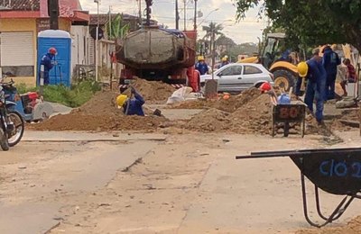 Nova Maceió: prefeitura pavimenta ruas do contorno da Bomba do Gonzaga