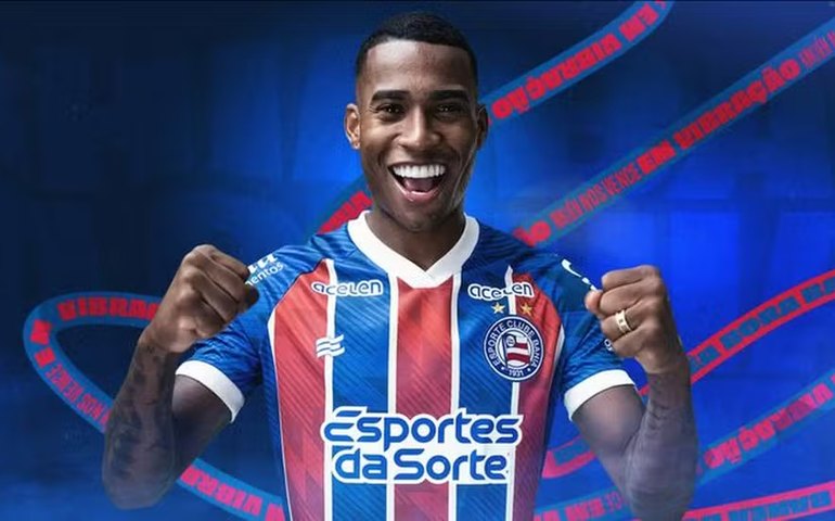 Jean Lucas é apresentando em Manchester e diz que escolheu o Bahia pelo 'projeto sensacional'