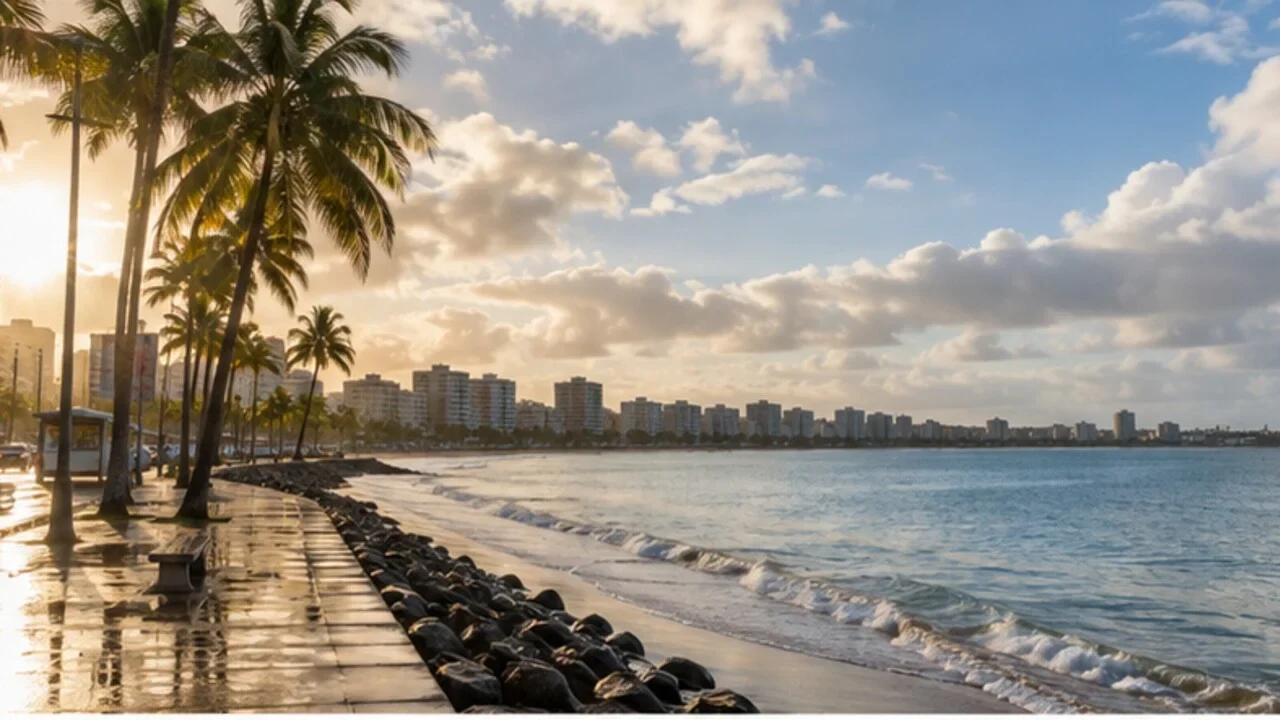 Maceió tem sábado com chuva rápida pela manhã e vento na faixa litorânea
