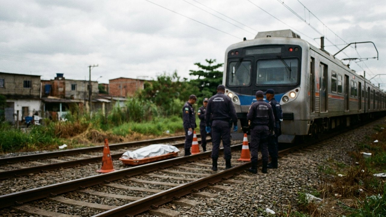 Homem morre após ser atropelado por trem próximo à estação Cosmos, na Zona Oeste do Rio