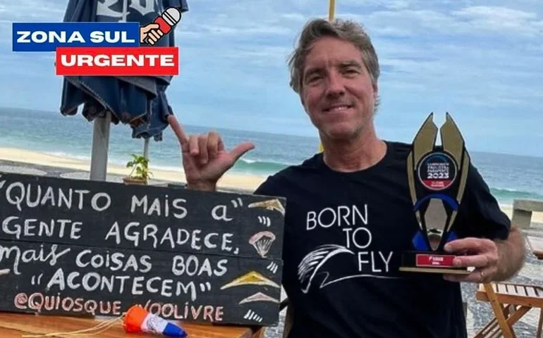 Vídeo mostra queda de parapente que matou empresário Philip Eric Haegler no Rio