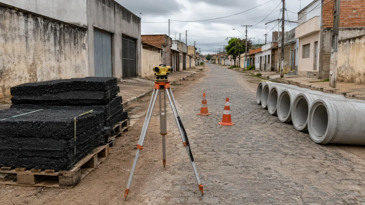 Maceió homologa R$ 1,28 milhão para pavimentação e drenagem de rua no Antares