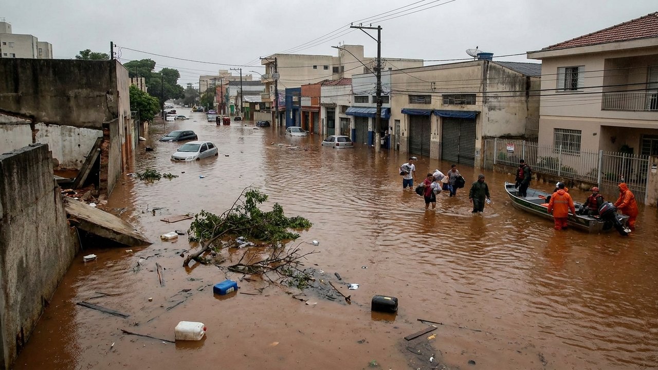 Chuva em SP deixa 1 morto, alaga túnel do Anhangabaú e metrô
