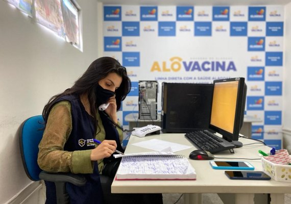 Covid-19: Alô Vacina já foi acionado por quase 8 mil alagoanos