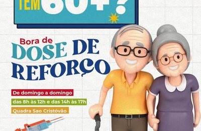 Prefeitura de Santana amplia dose de reforço para idosos com mais de 60 anos