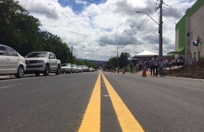Trecho da AL-130 que dá acesso a Santana do Ipanema é inaugurado
