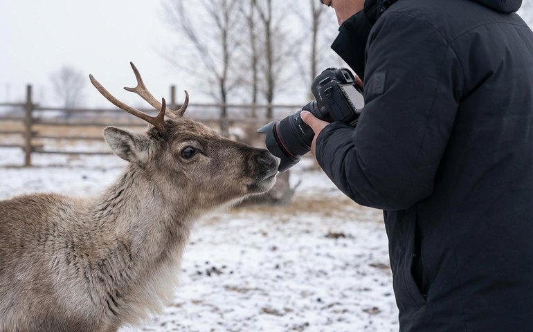 Curiosidade e jovialidade de rena jovem encantam internautas na China