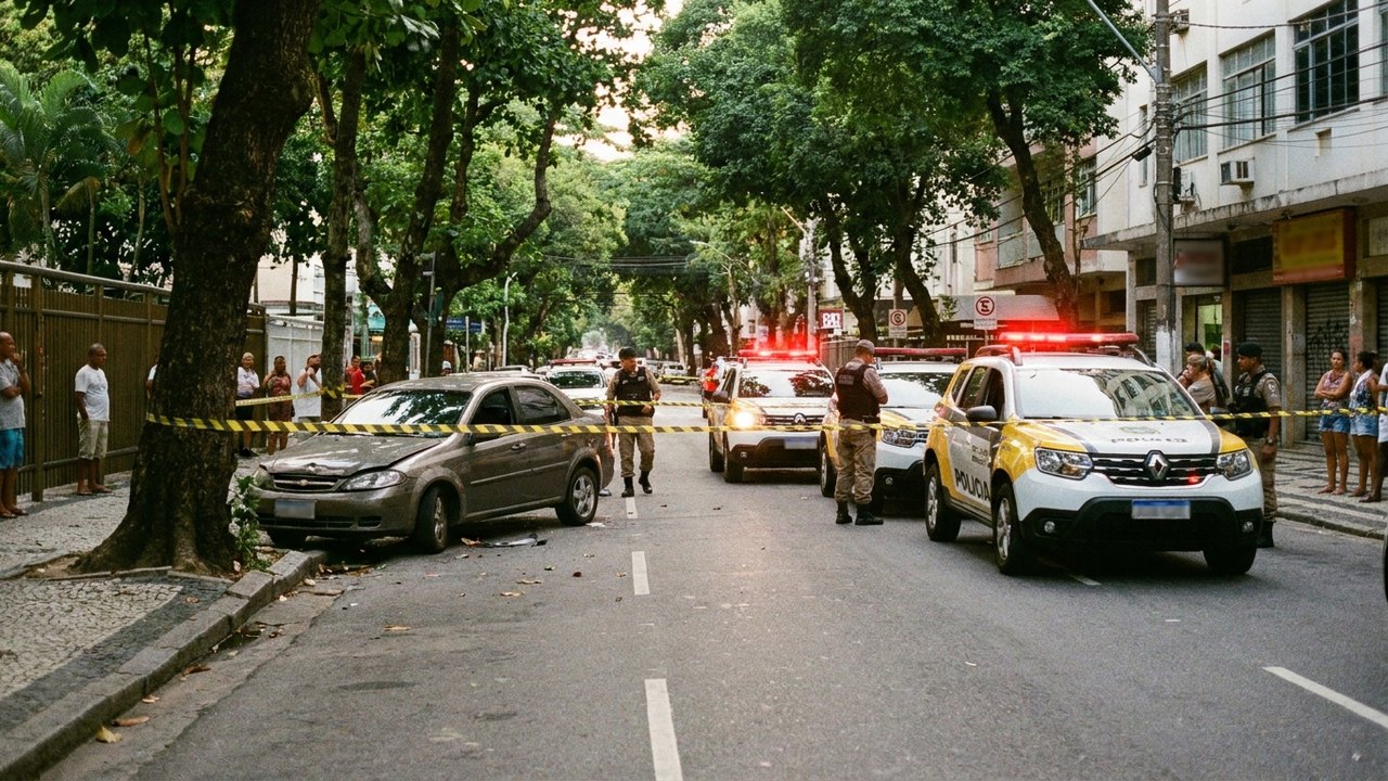 Homem morre após ser atropelado por carro roubado dirigido por suspeito que fugia da PM na Zona Sudoeste do Rio