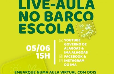 Dia Mundial do Meio Ambiente terá passeio virtual no barco-escola do IMA