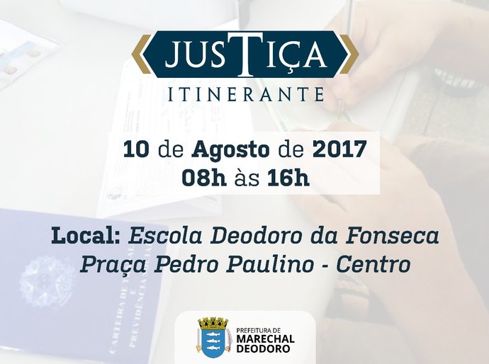 Marechal: prefeitura e TJ/AL realizam mutirão para emissão de documentos