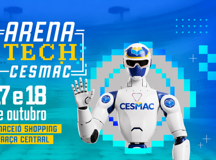 Tradição e inovação se encontram na Arena Tech Cesmac, que leva tecnologia e conhecimento ao Maceió Shopping