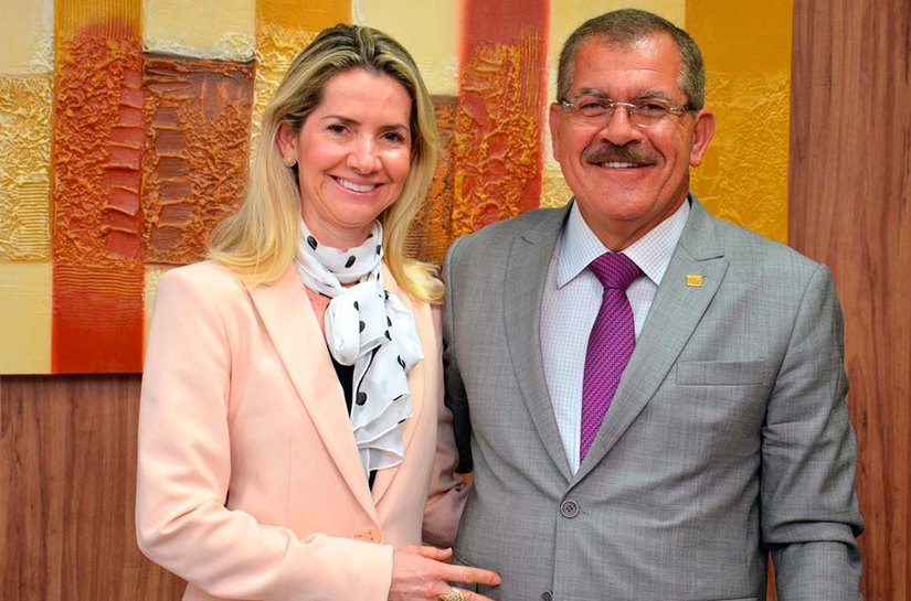 Vice-presidente do STJ, Humberto Martins, faz visita a presidente do TCE