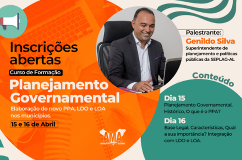 AMA abre inscrições para curso sobre Planejamento Governamental nos municípios