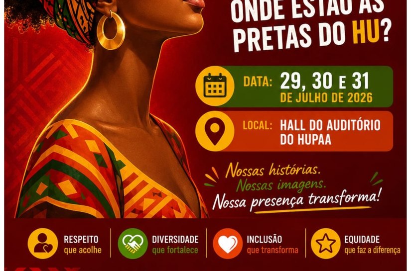 HUPAA-Ufal/HU Brasil recebe exposição fotográfica sobre mulheres negras da instituição