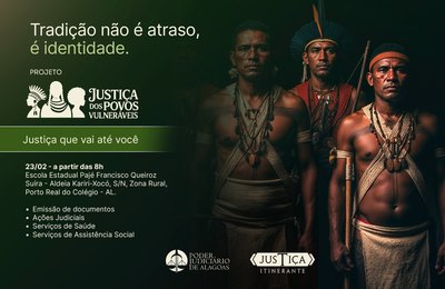 Itinerante beneficia comunidade indígena em Porto Real do Colégio, nesta segunda (23)