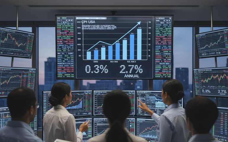 CPI dos EUA sobe 0,3% em dezembro e inflação anual atinge 2,7%