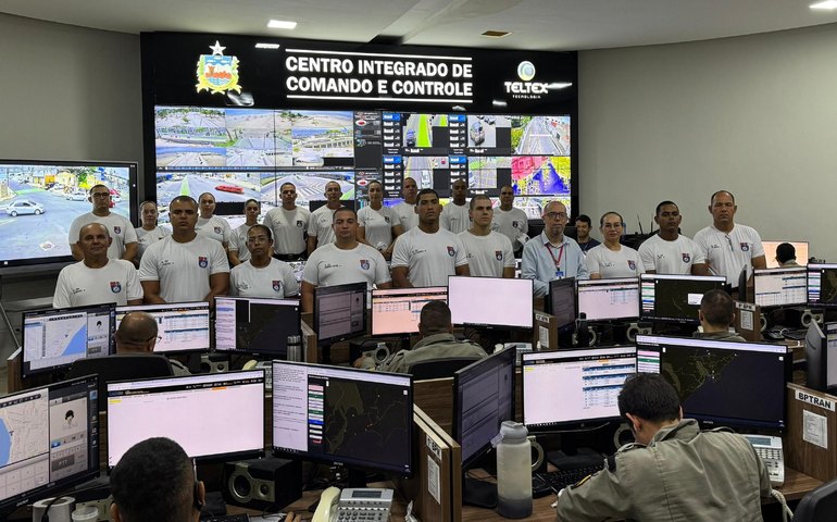 Alunos do Curso de Formação de Praças da PM conhecem estrutura da SSP que auxilia no combate ao crime