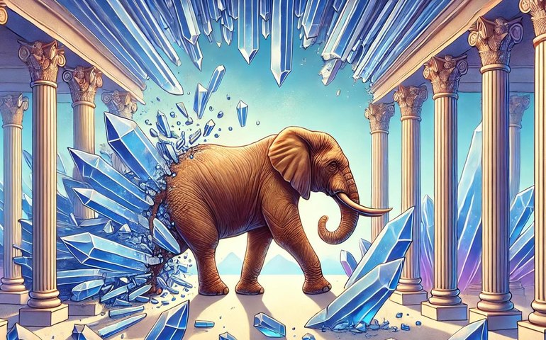 O 'Imperador' e os Deputados: um elefante no Palácio de Cristais de Paulo Dantas