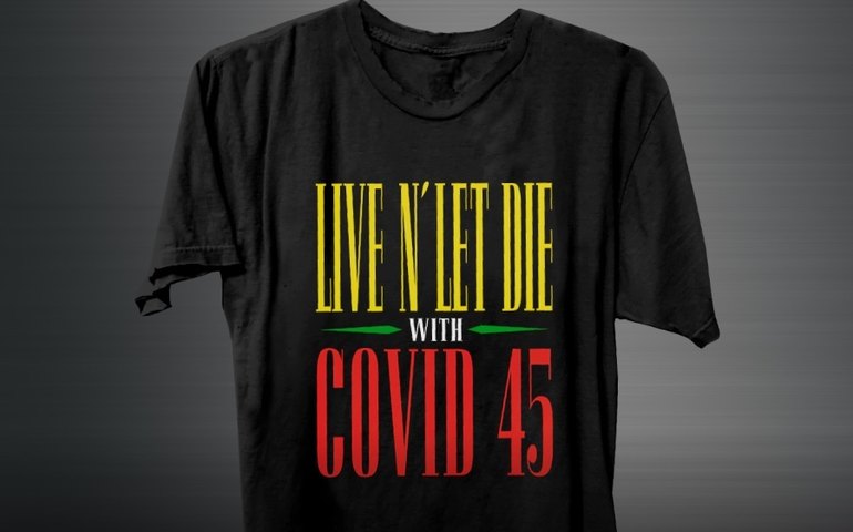 Guns N’ Roses lança camiseta que provoca Trump sobre mortes por covid-19 nos EUA
