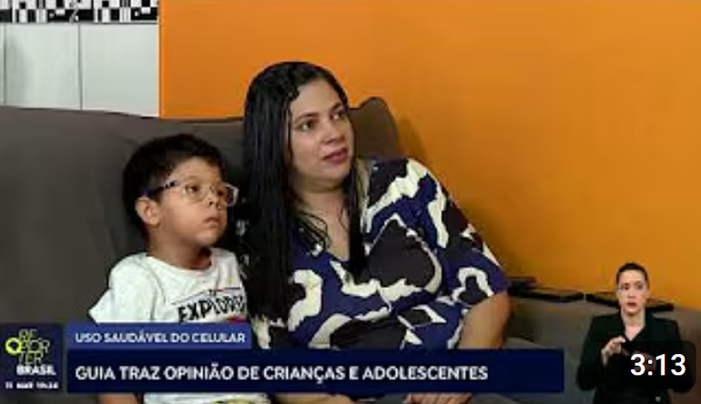 Guia traz opinião de crianças e adolescentes sobre uso saudável do celular