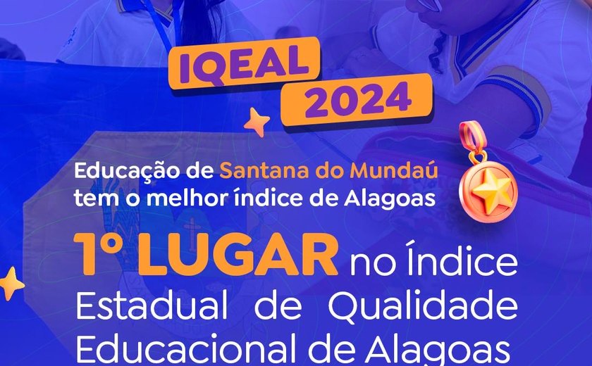 *IQEAL: Educação de Santana do Mundaú tem o melhor índice de Alagoas*