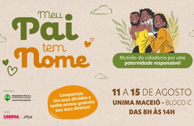 TJAL participa de mutirão que promove paternidade responsável