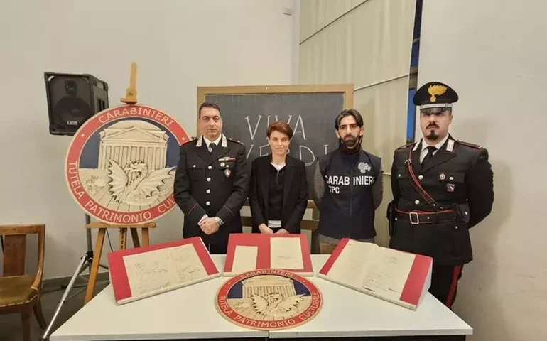 Manuscritos roubados de Verdi são devolvidos para Parma