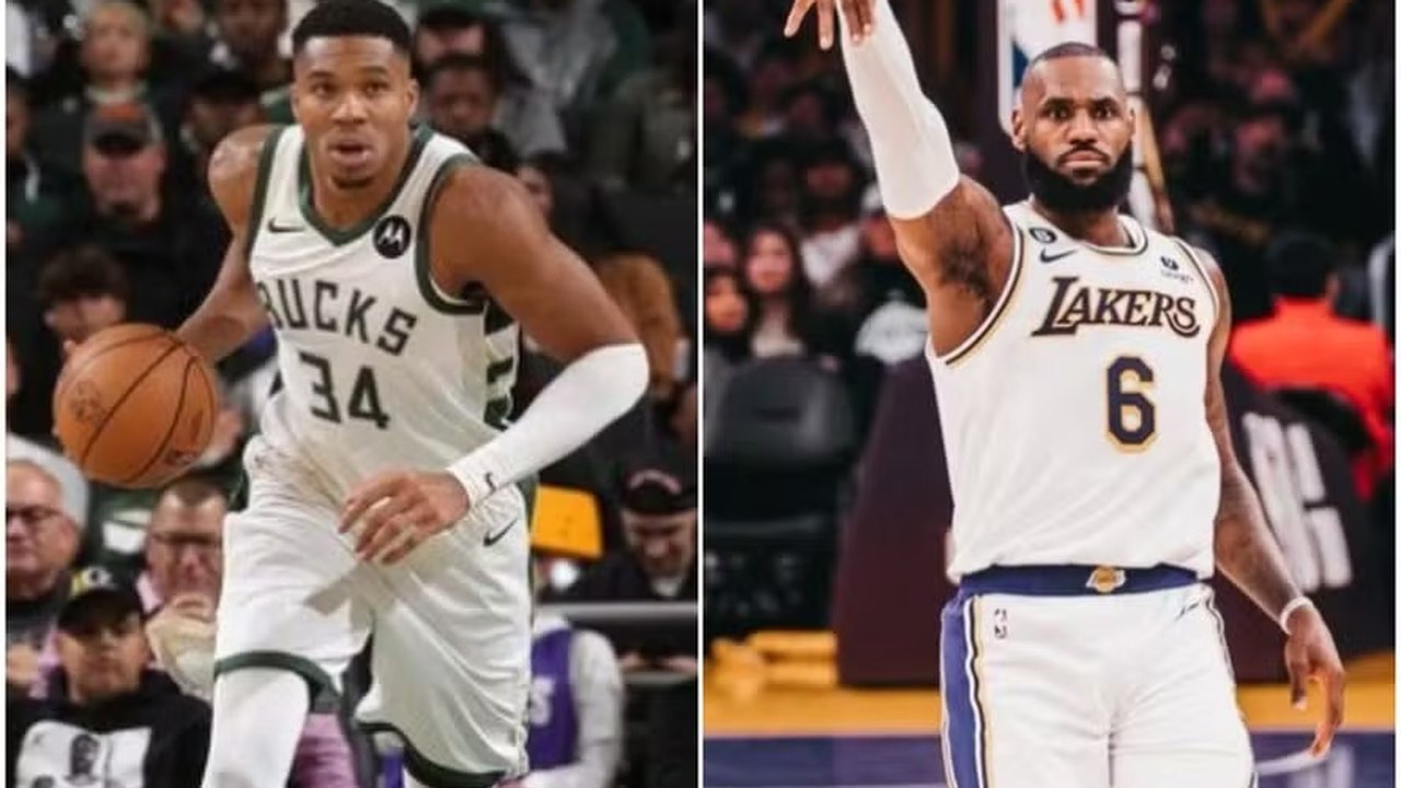 NBA: Giannis Antetokounmpo e LeBron James lideram votação para o All-Star Game