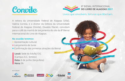 Ufal lança site da 8ª Bienal Internacional do Livro de Alagoas