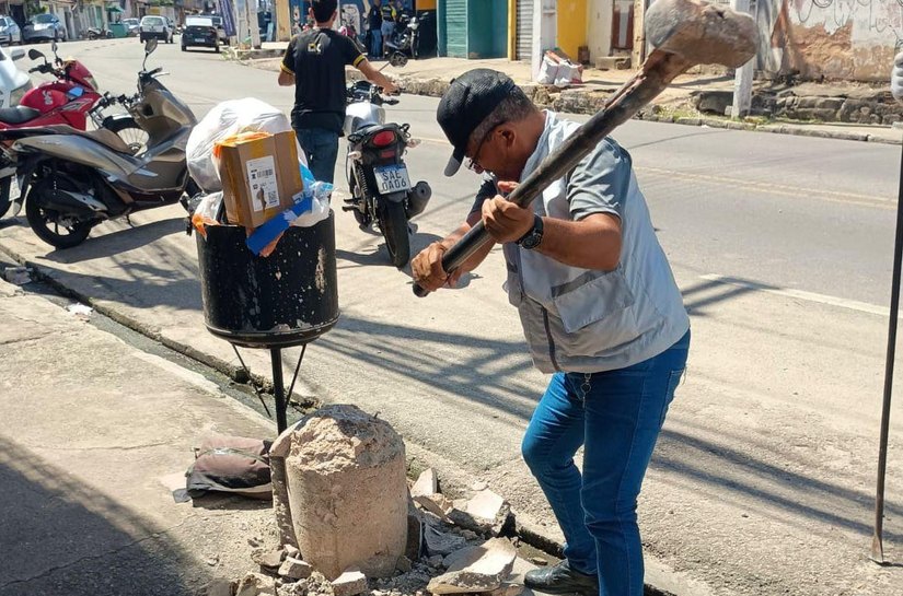 Segurança Cidadã remove piquetes irregulares em Maceió