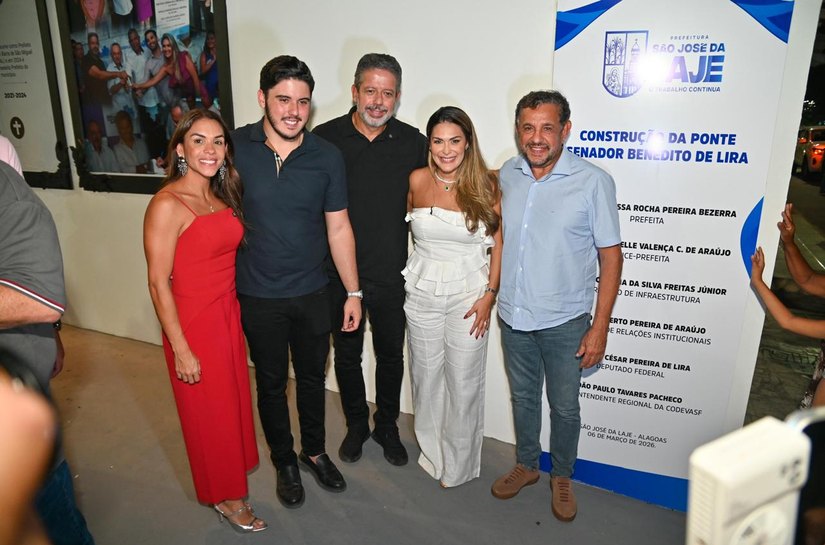 Prefeitura de São José da Laje inaugura ponte Senador Benedito de Lira em dia histórico para o município