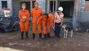 Bombeiros resgatam cachorro / Foto: Foto: CBMSE