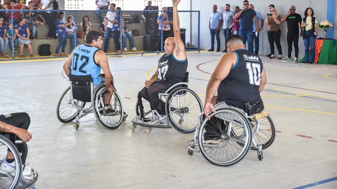 Paratletas de Basquete Acessível da Adefal participam em Coruripe de demonstração em alusão ao Dia Nacional da Pessoa com Deficiência