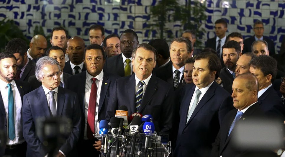 BOLSONARO COM MINISTROS / Foto: Marcelo Camargo/Agência Brasil
